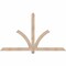 Ekena Millwork Redmond Smooth Timber Gable Bracket, Douglas Fir, 72"W x 42"H x 1 1/2"D x 3 1/2"F, 14/12 Pitch GBW072X42X0204RED00SDF - alternate 1
